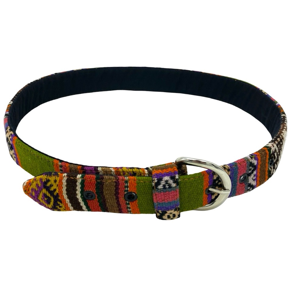Tapestry Peruvian Southwestern Colorful Woven Belt